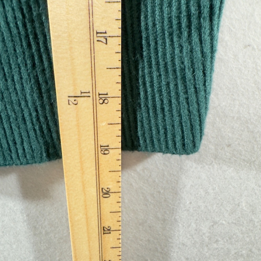 616 | Abercrombie & Fitch Ribbed Knit Crop Tank Top Teal Green Sleeveless Small - Picture 5 of 8
